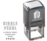 Square Self-Inking Stamp by Mason Row (Nicole)