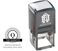 Square Self-Inking Stamp by Mason Row (Quincy)