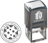 Square Self-Inking Stamp by Mason Row (Silverstone)