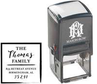 Square Self-Inking Stamp by Mason Row (Thomas)