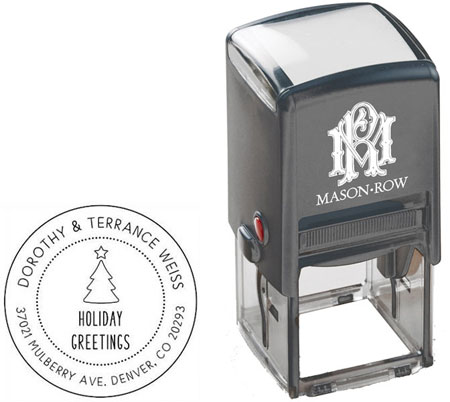 Square Self-Inking Stamp by Mason Row (Weiss)