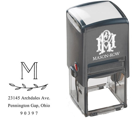 Square Self-Inking Stamp by Mason Row (Mendoza)