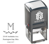 Square Self-Inking Stamp by Mason Row (Mendoza)