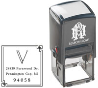 Square Self-Inking Stamp by Mason Row (Ventura)