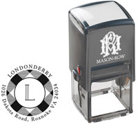 Square Self-Inking Stamp by Mason Row (Londonderry)