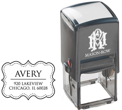 Square Self-Inking Stamp by Mason Row (Avery) Square Self-Inking Stamp by Mason Row (Avery)