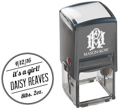 Square Self-Inking Stamp by Mason Row (Sweet Baby)