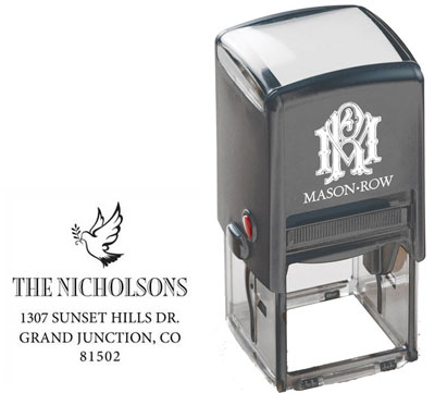 Square Self-Inking Stamp by Mason Row (Dove) Square Self-Inking Stamp by Mason Row (Dove)