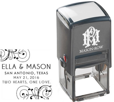 Square Self-Inking Stamp by Mason Row (Ella)