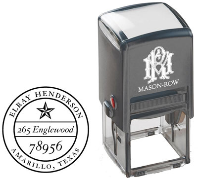Square Self-Inking Stamp by Mason Row (Henderson)
