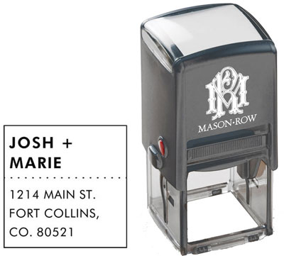 Mason Row - Square Self-Inking Stamp (Josh)