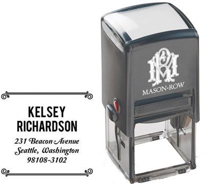 Square Self-Inking Stamp by Mason Row (Kelsey)