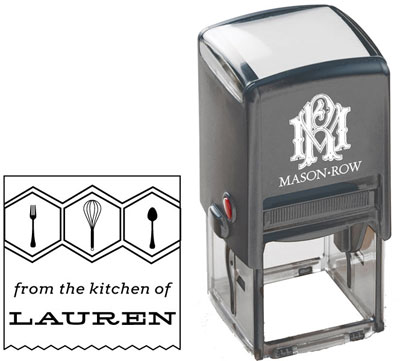 Square Self-Inking Stamp by Mason Row (Lauren)