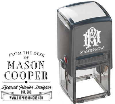 Square Self-Inking Stamp by Mason Row (Mason)