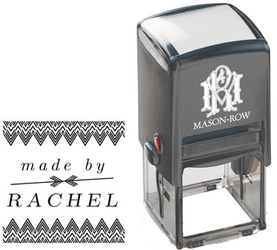 Square Self-Inking Stamp by Mason Row (Rachel)