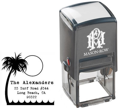 Square Self-Inking Stamp by Mason Row (Surf) Square Self-Inking Stamp by Mason Row (Surf)