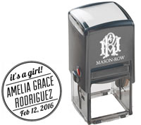 Square Self-Inking Stamp by Mason Row (Elena)