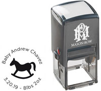 Mason Row - Square Self-Inking Stamp (Andrew)