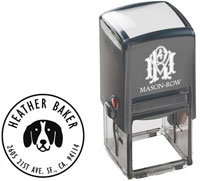 Mason Row - Square Self-Inking Stamp (Baker)