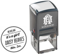 Square Self-Inking Stamp by Mason Row (Sweet Baby)