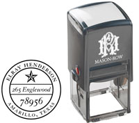 Square Self-Inking Stamp by Mason Row (Henderson)