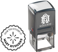 Mason Row - Square Self-Inking Stamp (Hudgens)