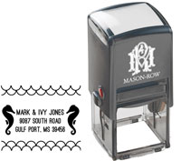 Mason Row - Square Self-Inking Stamp (Ivy)