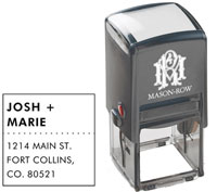 Mason Row - Square Self-Inking Stamp (Josh)