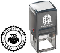 Square Self-Inking Stamp by Mason Row (Lila)