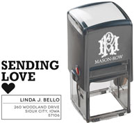 Square Self-Inking Stamp by Mason Row (Linda)