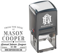 Square Self-Inking Stamp by Mason Row (Mason)