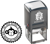 Square Self-Inking Stamp by Mason Row (Rio)