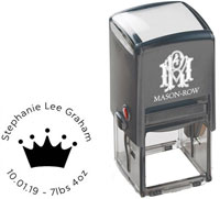 Square Self-Inking Stamp by Mason Row (Stephanie)