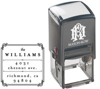 Square Self-Inking Stamp by Mason Row (Williams)