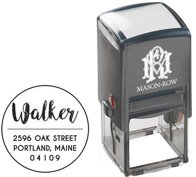 Square Self-Inking Stamp by Mason Row (Walker)