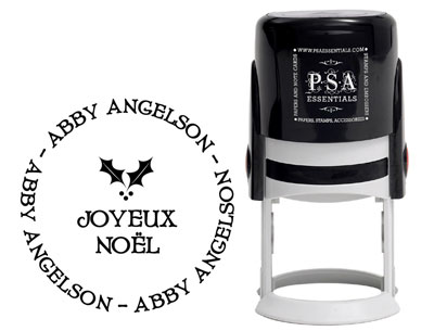 PSA Essentials - Custom Address Stamper (Joyeux Noel - Holiday)