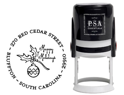 PSA Essentials - Custom Address Stamper (Ornament - Holiday) PSA Essentials - Custom Address Stamper (Ornament - Holiday)