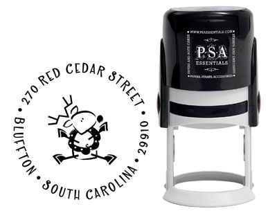 PSA Essentials - Custom Address Stamper (Rudolph - Holiday) PSA Essentials - Custom Address Stamper (Rudolph - Holiday)