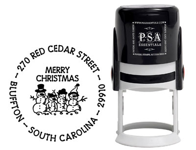 PSA Essentials - Custom Address Stamper (Snow Family - Holiday) PSA Essentials - Custom Address Stamper (Snow Family - Holiday)