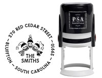 PSA Essentials - Custom Address Stamper (Carolers - Holiday)