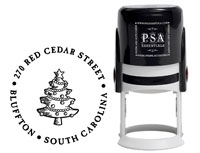 PSA Essentials - Custom Address Stamper (Christmas Tree - Holiday)