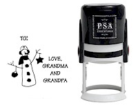 PSA Essentials - Custom Address Stamper (Earmuffs Tag - Holiday)