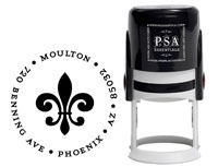 PSA Essentials - Custom Address Stamper (Fleur de Lis)