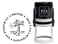 PSA Essentials - Custom Address Stamper (Island Palm)