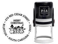 PSA Essentials - Custom Address Stamper (Snow Family - Holiday)