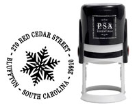 PSA Essentials - Custom Address Stamper (Snowflake - Holiday)
