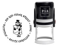 PSA Essentials - Custom Address Stamper (Snowman - Holiday)