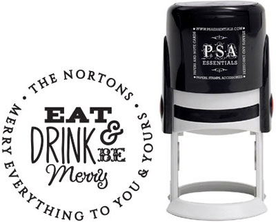 PSA Essentials - Custom Address Stamper (Be Merry - Holiday) PSA Essentials - Custom Address Stamper (Be Merry - Holiday)