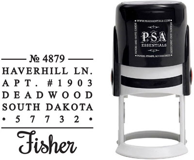 PSA Essentials - Custom Address Stamper (Fisher) PSA Essentials - Custom Address Stamper (Fisher)