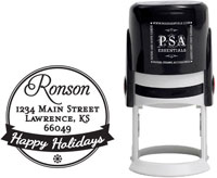 PSA Essentials - Custom Address Stamper (Holiday Banner - Holiday)